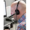 Koss CS200i austiņas ar vadu, galvas saite, birojam/zvanu centram, melnas