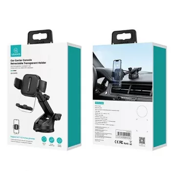 Automašīnas paneļa un vējstikla stiprinājums USAMS ZJ072 ZJ072ZJ01 melns – universāls ierīču turētājs