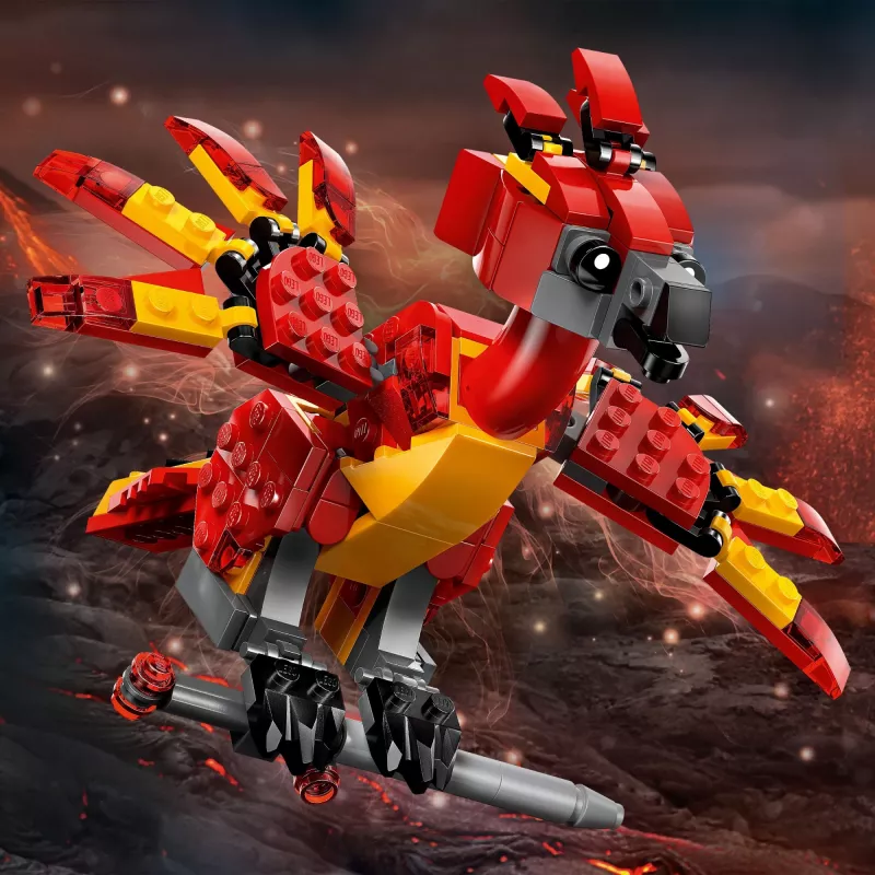 LEGO būvējamais Fenikss — Dumidora fēniksa modelis 76448, 299 detaļas, 160 mm augstums, vecumam 8+