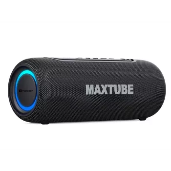Skaļruņi TRACER MaxTube 20W TWS Bluetooth, melns — pārnēsājama bezvadu audio, stereo skaņa