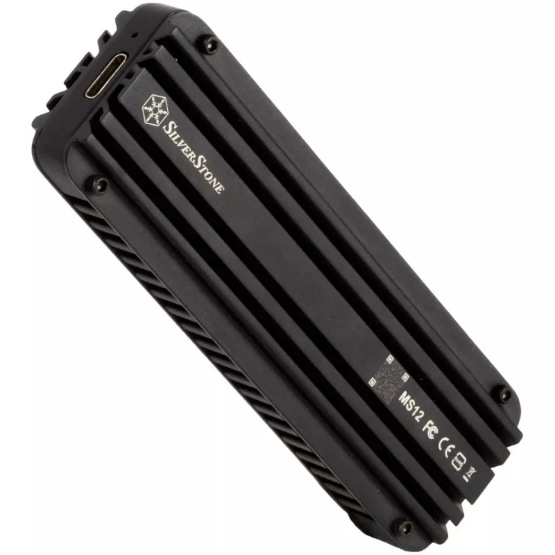 SSD korpuss Silverstone MS12 Melns M.2
