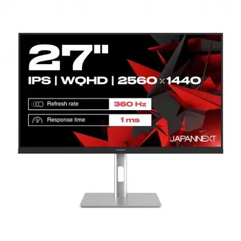 JAPANNEXT JN-I270WQHD300F-HSP datora monitors 68,6 cm (27 collas) 2560 x 1440 pikseļi Wide Quad HD LED pelēks