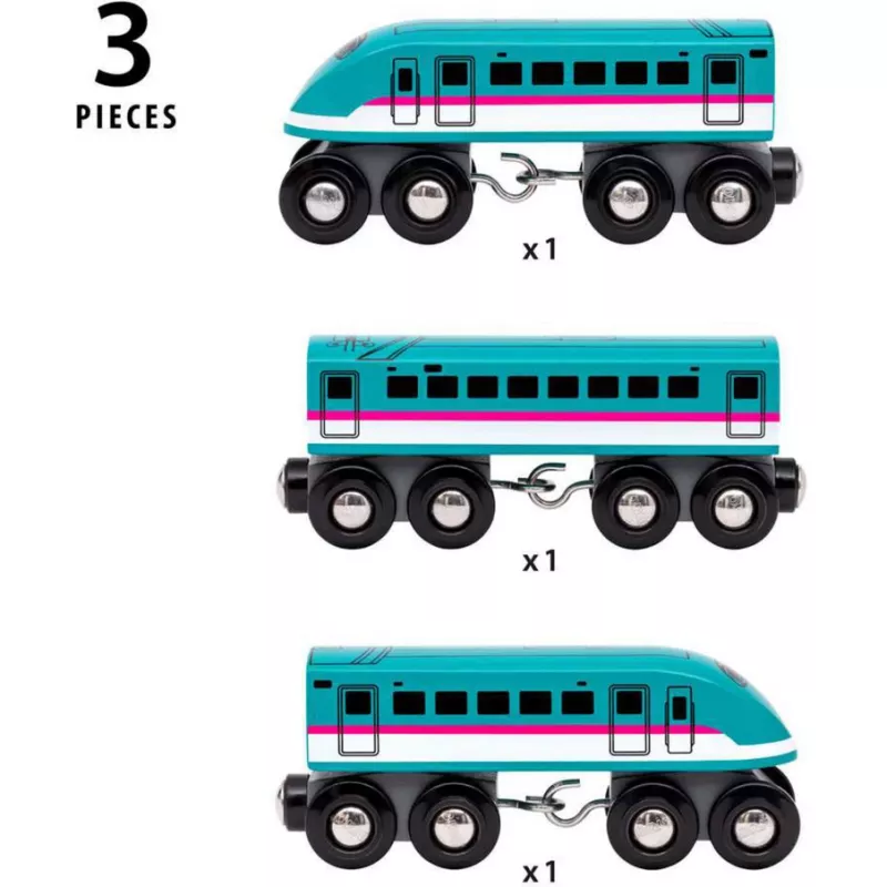 Rotaļlietu vilciens Ravensburger BRIO World Trains of the World Shinkansen E5 Hayabusa