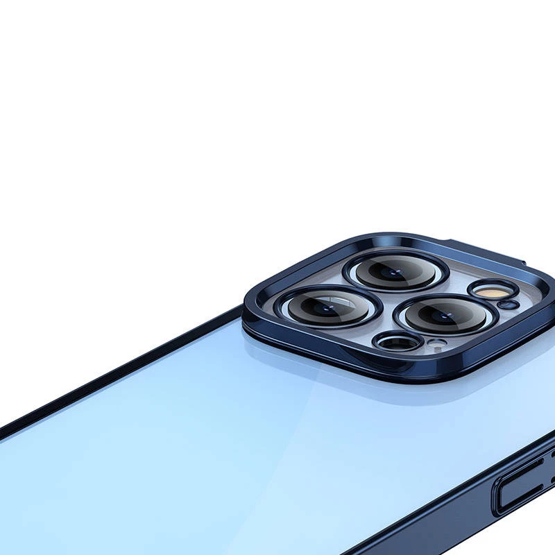 Aizsargapvalks Baseus iPhone 14 Pro — caurspīdīgs, spīdīgi zils