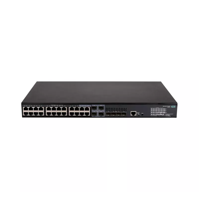 HPE - FlexNetwork 5140 24G PoE+ 4SFP+ EI - Slēdzis - L3 - Viedais - 24 x 10/100/1000 (PoE+) + 4 x Combo 10/100/1000Base-T (PoE+) / 100/1000Base-X SFP + 4 x 10 Gigabit Ethernet / 1 Gig