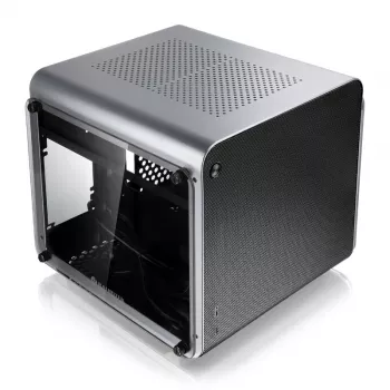 Datora korpuss Raijintek METIS EVO TG Mini-ITX, sudraba krāsā