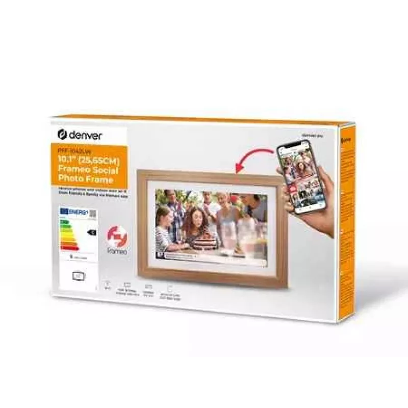 Denver foto rāmis ar FRAMEO 10.1 16GB gaišs koks