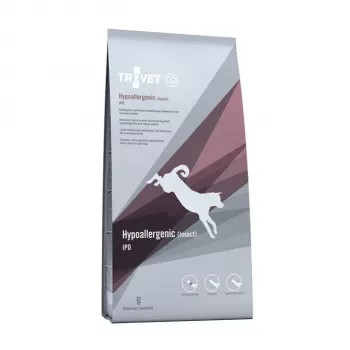 Sausā suņu barība TROVET Hypoallergenic Insect 10 kg — pilnvērtīga bezgraudu diēta pieaugušiem suņiem, 21% olbaltumvielu, 16% tauku