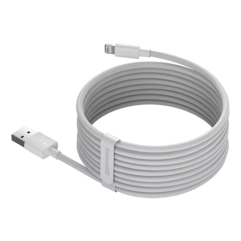 Baseus TZCALZJ-02 mobilā tālruņa kabelis Balts 1,5 m USB A Lightning
