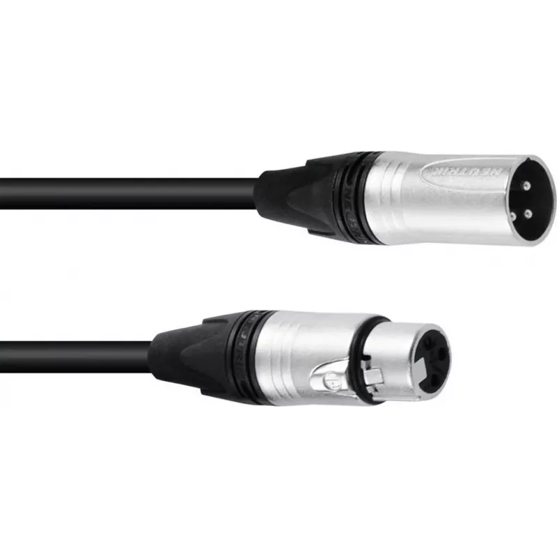 XLR skaļruņa kabelis PSSO 2x2.5 mm 10 m melns