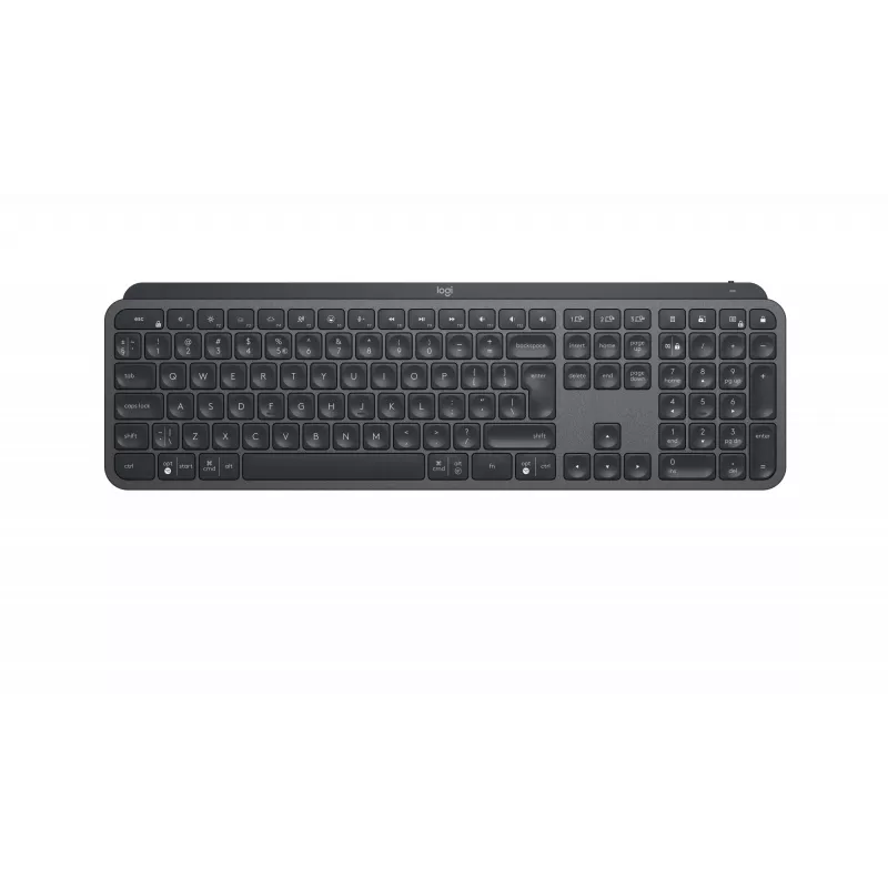 Logitech MX Keys for Business - Tastatūra - apgaismota - Bezvadu - Bluetooth, 2,4 GHz - QWERTY - GB - Grafīts (920-010250)