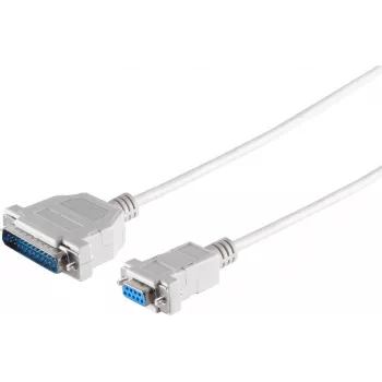 Kabelis ShiverPeaks 78065-3 9-pin Sub D (DE-9) uz 25-pin (DB-25) savienotājkabelis, 3 m