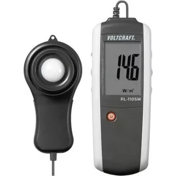 Voltcraft PL-110SM saules mērīšanas instruments, fotoelementu mērīšanas instruments, fotoelementu analīzes LCD, 0 - 1999 W/m² (PL-110SM)