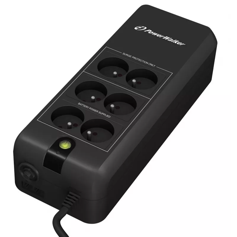 PowerWalker VFD 600 APFC FR Standby (Offline) 0.6 kVA 300 W 6 AC kontaktligzdas