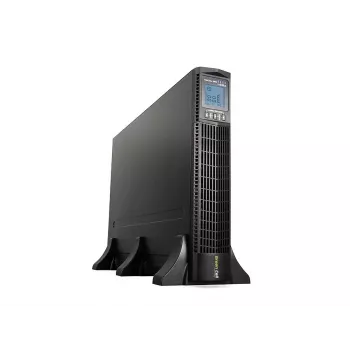 Nepārtrauktās barošanas avots zaļa Cell UPS15 — tiešsaistes dubultpārveidošana 3 kVA (2700 W), 6 maiņstrāvas ligzdas, tīrs sinuss, LCD, tornis, 6×12V/9 Ah baterijas