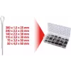 Atsperu tapu komplekts ks tools 1000 gabali 970.0330 — 1000 aiztures/sadalīšanas tapu sortiments