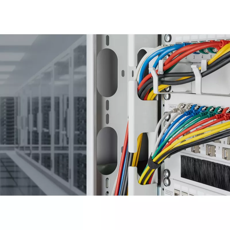 Digitus CAT 6A F-FTP plānā montāžas vads 10 m pelēks