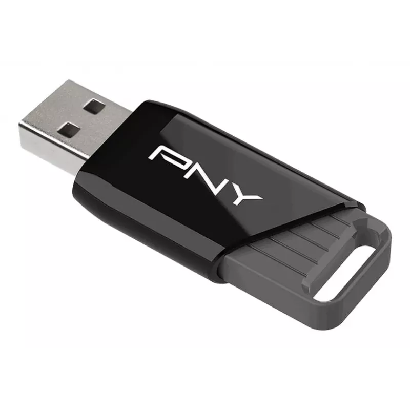 PNY Attaché X, 64 GB, USB Type-A, 3.2 Gen 1 (3.1 Gen 1), 130 MB/s, Dia, melns