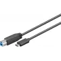 Wentronic Goobay USB 3.0 SuperSpeed kabelis > USB-C™, 1 m - USB 3.0 spraudnis (B tips) > USB-C spraudnis (67986)
