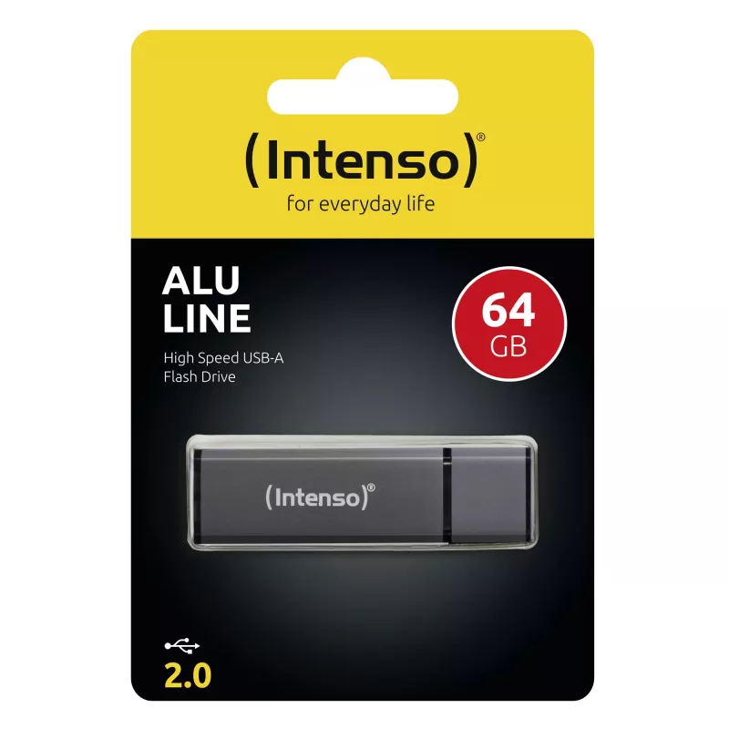 MEMORY DRIVE FLASH USB2 64GB/ANTRAZĪTS 3521491 INTENSO