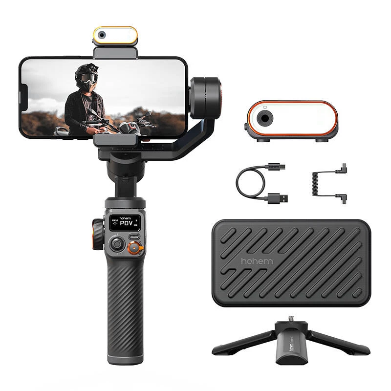 Smartphone camera stabilizer Hohem iSteady M6 Kit Melns 2600 mAh
