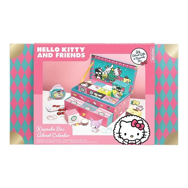 Glabājamās kastītes adventes kalendārs Paladone Hello Kitty modelis PP15340HKF