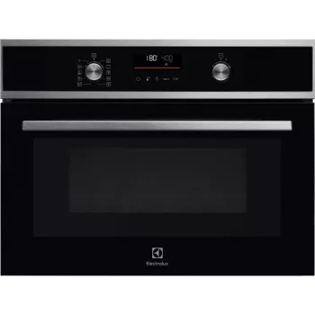 Iebūvējamā cepeškrāsns Electrolux EVL6E49X, kompakta 45 cm, metāla, melna, CombiQui