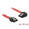 SATA kabelis DeLOCK 83963 0,3 m SATA 7-pin melns sarkans
