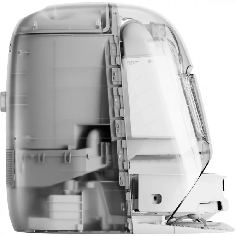 Putekļu sūcējs robots un mitrā slota DJI ROMO P (Ūdens tvertnes versija) — Pelēks/Balts, 0,26 L putekļu, 4 L tīra ūdens / 3,2 L netīra ūdens, 5000 mAh baterija