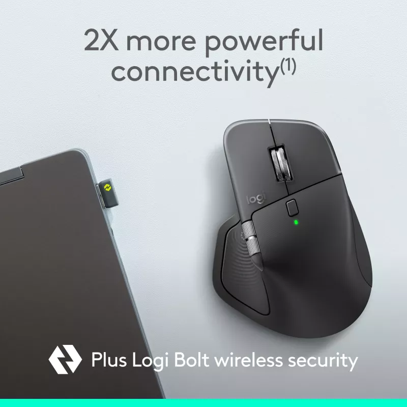 Logitech Logitech MX Master 4 for Business pele — bezvadu + Bluetooth, 8000 DPI, grafīts | Logitech