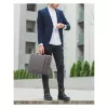 Plānais futrālis Inateck LB02006 portatīvajiem datoriem ar ekrānu līdz 40,6 cm (16 inch), pelēks, pārnēsāšanas rokturis