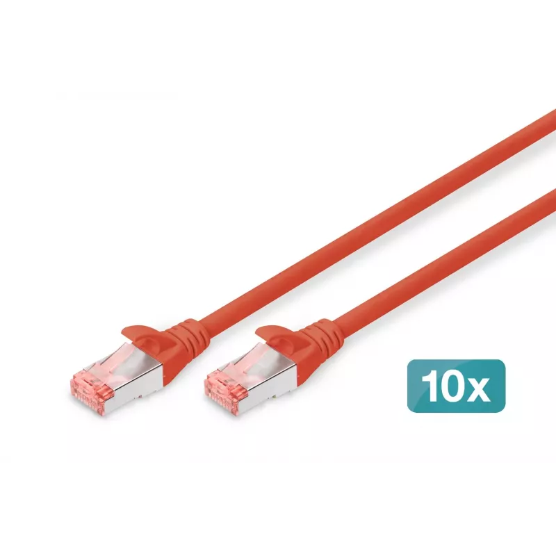 Tīkla kabelis Digitus CAT 6 S/FTP RJ-45 5m sarkans
