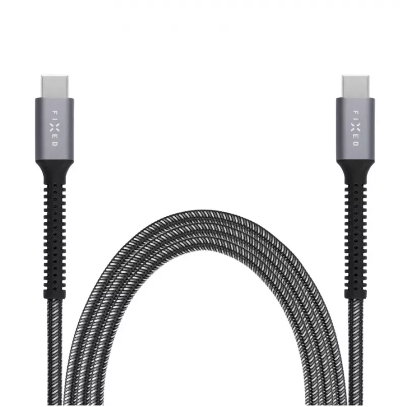 Automašīnas strāvas adapteris FIXED FIXDA-CC12-GR — 12 V līdzstrāvas ieeja, USB-C un USB izejas
