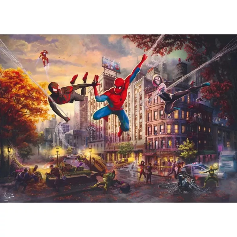 Puzle schmidt spiele Thomas Kinkade Studios 1000 gabali Marvel Spider-Man & Friends