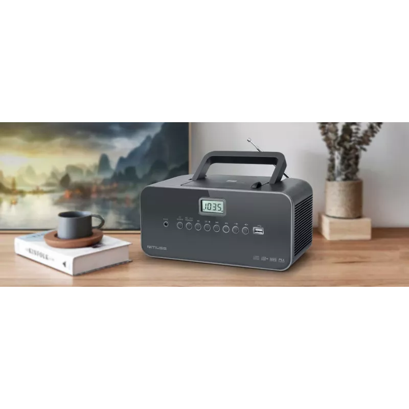 Muse M-28 DG CD atskaņotājs Pārnēsājams CD atskaņotājs Melns