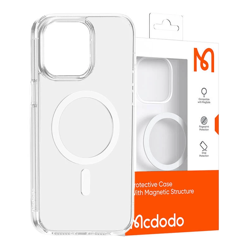 Magnētiskais vāciņš McDodo iPhone 15 Pro (caurspīdīgs)