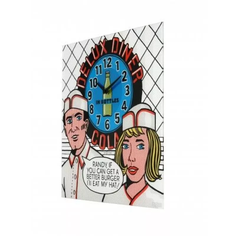 NeXtime klok 8167 Delux Diner, 43x43cm, sienas, daudzkrāsains
