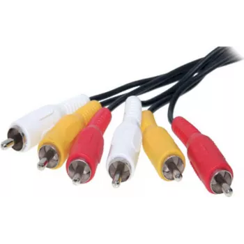 Audio RCA kabelis ShiverPeaks 40150-2.5 — 3 RCA savienotāji, 2,5 m garums