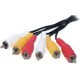 Audio RCA kabelis ShiverPeaks 40150-2.5 — 3 RCA savienotāji, 2,5 m garums