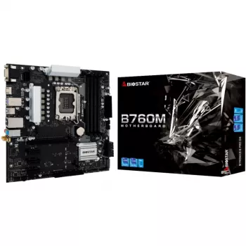 Mātesplate Biostar B760MX2-E Pro D4 - B760 - Ligzda 1700 - Micro ATX