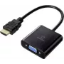 Renkforce RF-4531578 kabeļa adapteris HDMI VGA - 3,5 mm melns (RF-4531578)