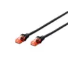 Tīkla kabelis Digitus CAT 6 U/UTP RJ-45 Cat6 2m Melns