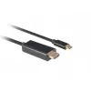Lanberg USB-C uz HDMI kabelis, 0,5 m 4K/60Hz, melns | Lanberg | USB-C uz HDMI kabelis | CA-CMHD-10CU-0005-BK | 0,5 m