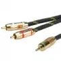 ROLINE GOLD Audio savienojuma kabelis 3,5 mm stereo – 2x RCA, spraudnis / spraudnis 10 (11.09.4279)