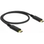 USB kabelis DeLOCK 83043 USB 2.0 0,5 m USB C melns