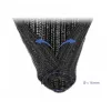 Pītais kabeļu aizsardzības apvalks DeLOCK 19033 10 m x 16 mm melns
