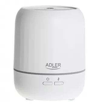 Ultraskaņas aromātu difuzors Adler AD 7968 — balts, telpām līdz 25 m²