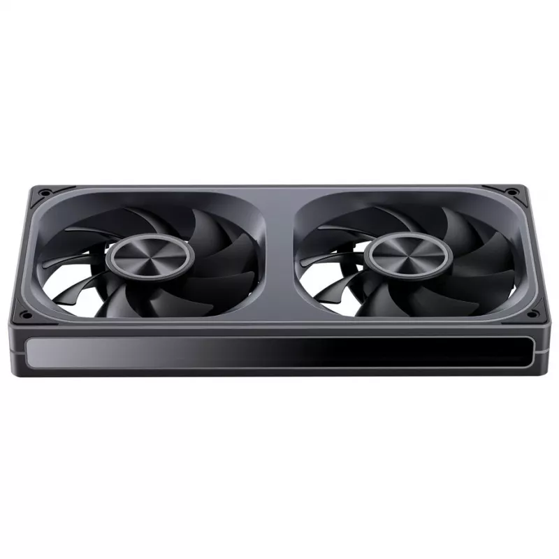 120mmx2 ARGB PWM korpusa ventilatori, Jonsbo ZA-240 Infinity Mirror 240mm melns