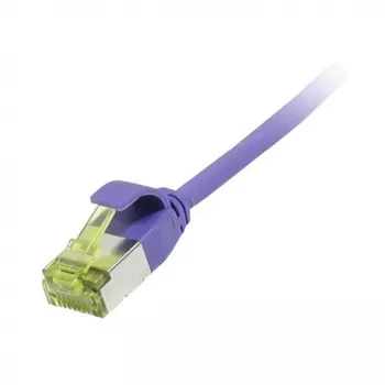 komutācijas kabelis RJ45, CAT6A 500 MHz, 3 m, ceriņu, U/FTP, plāns apaļais kabelis d=3,8 mm, TPE/LSZH (Superflex), AWG32, ar Cat.7 neapstrādātu kabeli, Synergy 21 (S217396V3)