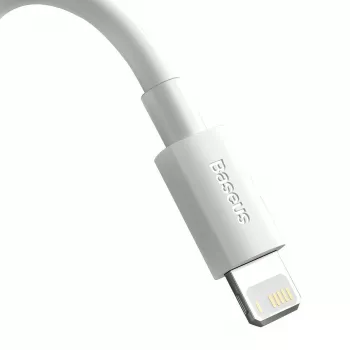 Baseus TZCALZJ-02 mobilā tālruņa kabelis Balts 1,5 m USB A Lightning